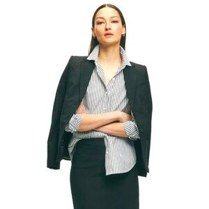 Brooks Brothers Essentials Single-Breasted Dark Green Italian Wool Blazer US 12